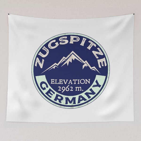 Item preview, ZUGSPITZE Deutschland Bayern Skiing Ski Mountains Germany designed and sold by DESTINATIONS DECAL.