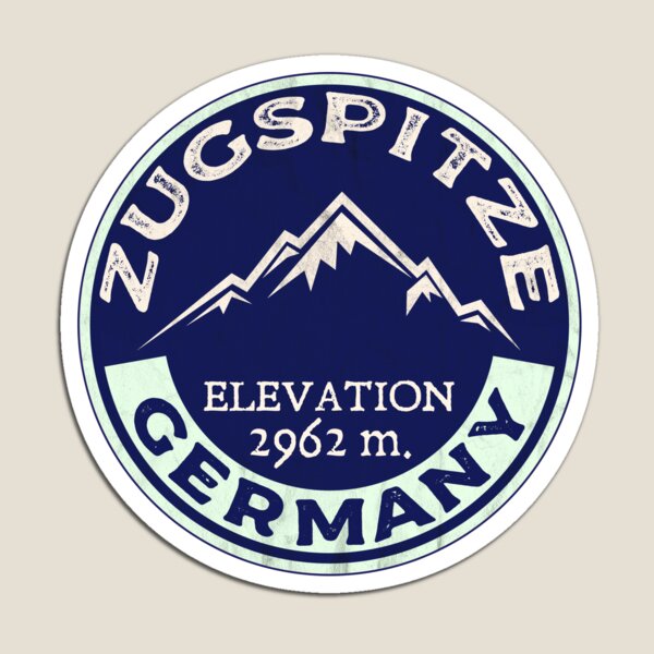 Item preview, ZUGSPITZE Deutschland Bayern Skiing Ski Mountains Germany designed and sold by DESTINATIONS DECAL.