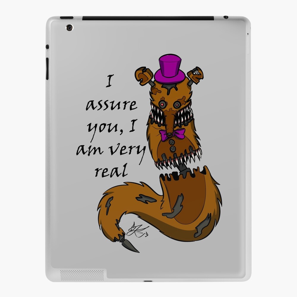 I am real” FNAF UCN Nightmare Fredbear iPad Case & Skin for Sale by  terrieberrytont