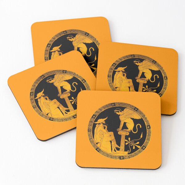 Item preview, Sphinx and Oedipus in Greek Mythology designed and sold by ClassicalGreece.