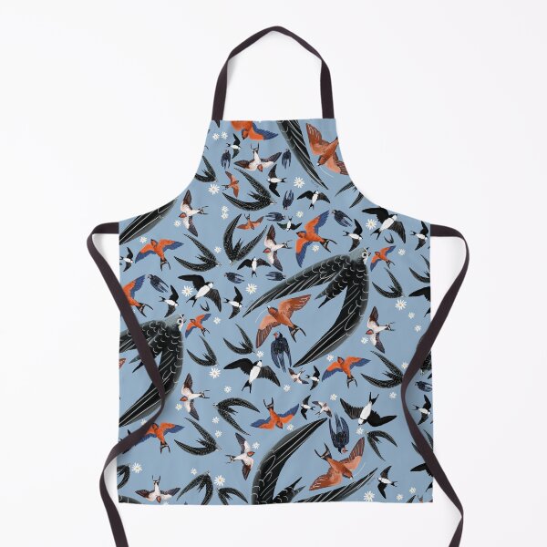 Item preview, Swallows and swift pattern baby blue version designed and sold by belettelepink.