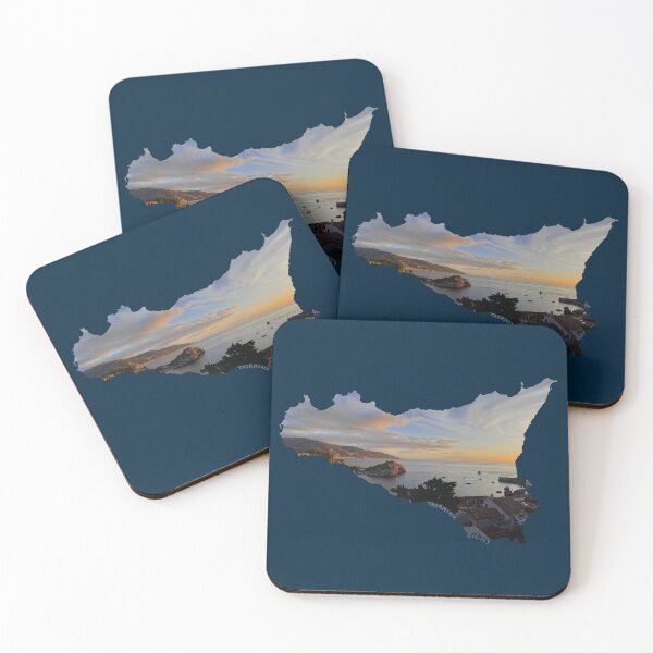 Item preview, Taormina in Sicily (Italy) - view in Mazzaro bay at sunset - photo designed and sold by nabeArtist.
