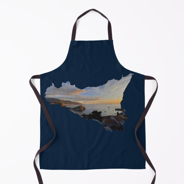 Item preview, Taormina in Sicily (Italy) - view in Mazzaro bay at sunset - photo designed and sold by nabeArtist.