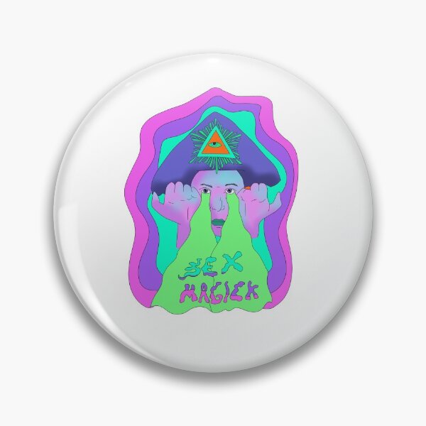 Item preview, Aleister Crowley designed and sold by SchlockHorror.