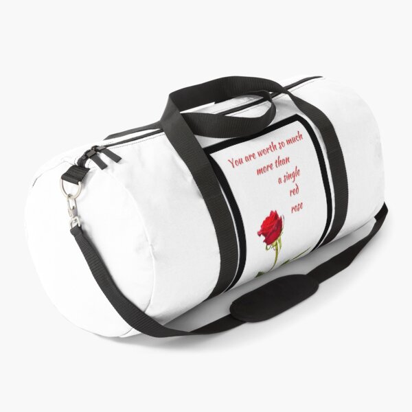 Item preview, You are worth so much more than a single red rose - A beautiful red rose with words in red and white BG designed and sold by AnnaBBS.