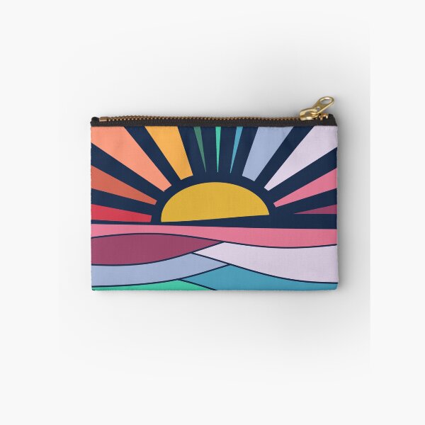 Item preview, Rainbow Sunrise Sunrays Vintage Boho Sunrise Waves designed and sold by Timeforplay.
