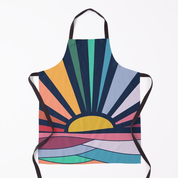 Item preview, Rainbow Sunrise Sunrays Vintage Boho Sunrise Waves designed and sold by Timeforplay.