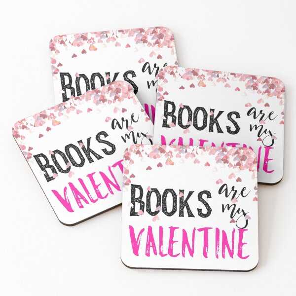 Item preview, Books Are My Valentine heart designed and sold by MandalaAndMore.