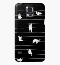 Faultier-Streifen Hülle & Klebefolie für Samsung Galaxy