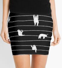 Sloth Stripe Mini Skirt