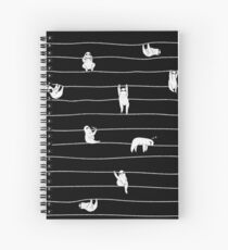 Sloth Stripe Spiral Notebook
