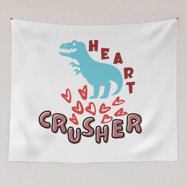 Item preview, Cute black dinosaur crushing heart. designed and sold by hadkhanong.