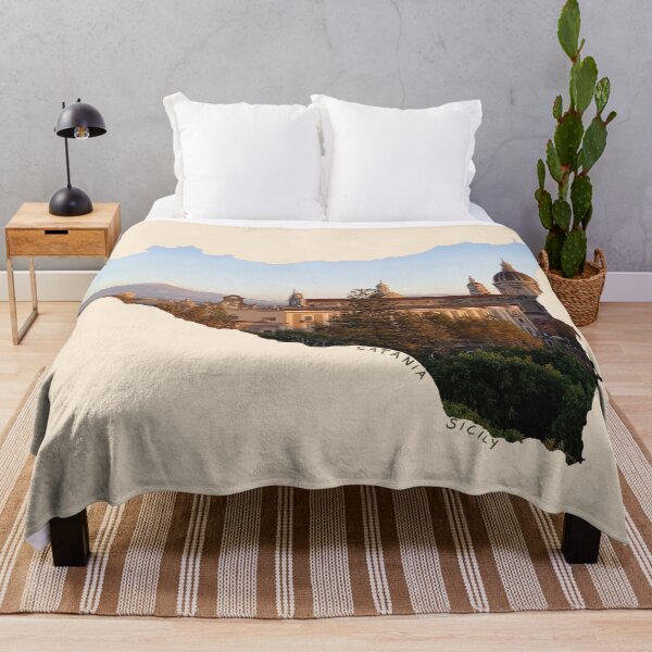 Item preview, Catania in Sicily (Italy) - Above the roofs of Catania with a view of Mount Etna in the morning designed and sold by nabeArtist.