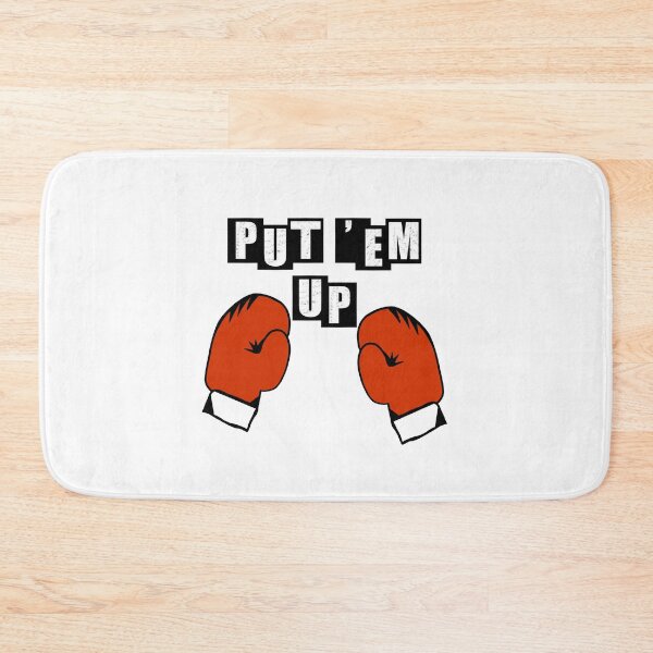 Item preview, Put'em Up - Red Gloves - White designed and sold by BusyMonkeys.