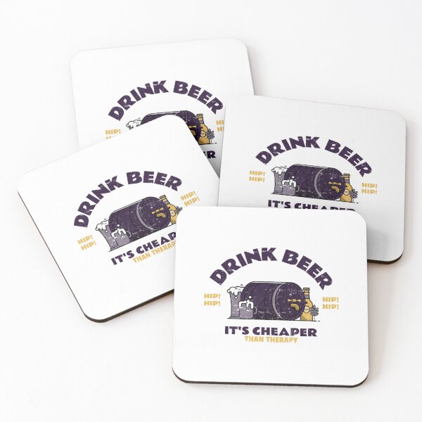 Item preview, Drink Beer It's Cheaper Than Therapy designed and sold by pradeeprajput.