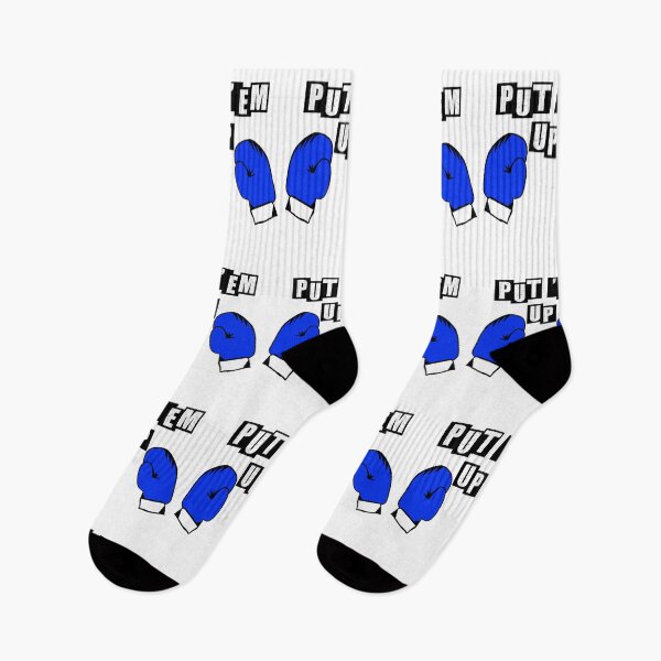 Item preview, Put'em Up - Blue Gloves - White designed and sold by BusyMonkeys.