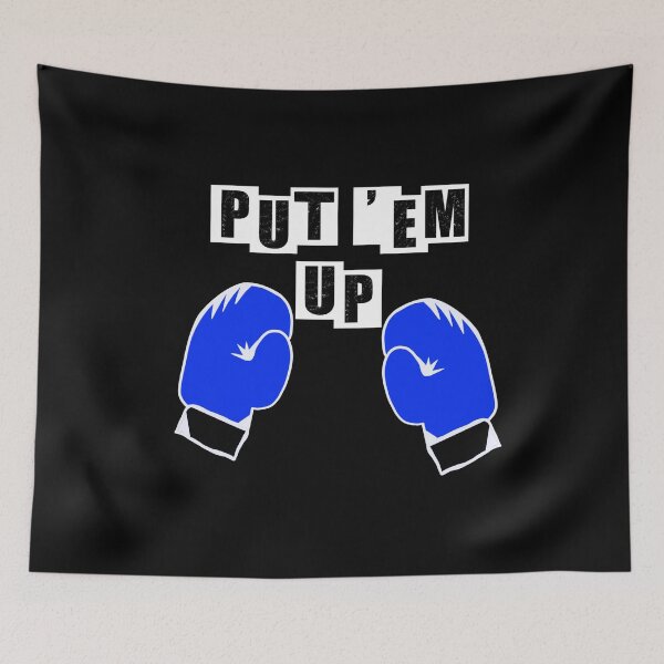 Item preview, Put'em Up - Blue Gloves - Black designed and sold by BusyMonkeys.