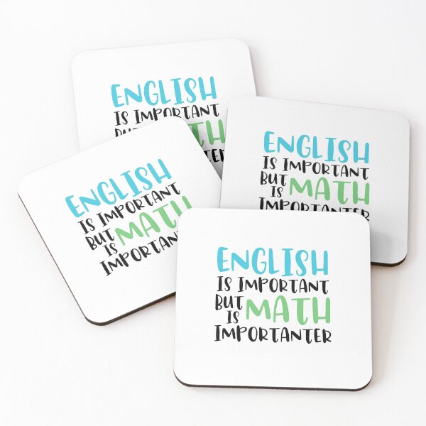 Item preview, English Is Important But Math Is Importanter Funny Math Lovers Gift Student designed and sold by dianoo.