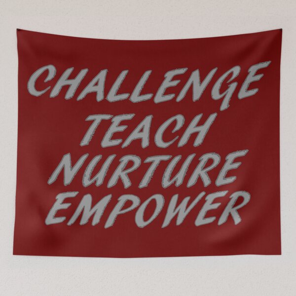 Item preview, Challenge, Teach, Nurture, Empower Teacher Quote designed and sold by AFordhamDesigns.