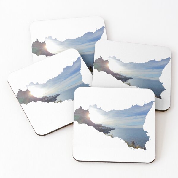 Item preview, Cefalu in Sicily (Italy) - view of the old town and rocks from the east in the afternoon designed and sold by nabeArtist.
