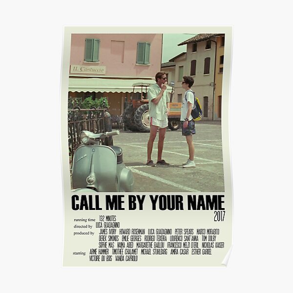 Llámame por tu nombre Póster alternativo Art Movie Large (3) Póster