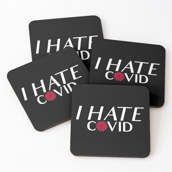 Item preview, I hate covid | Coronavirus-19 | SAR COV 2 white v. designed and sold by Mixture-DESIGN.