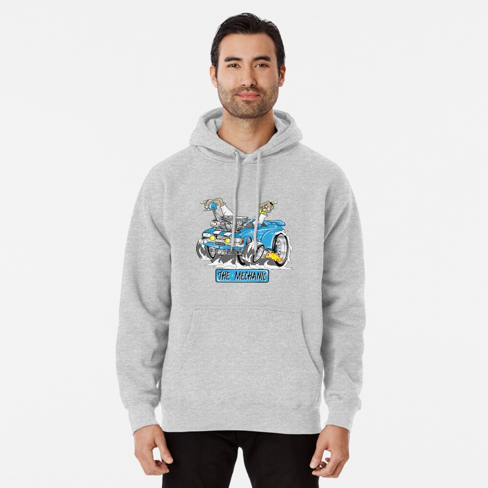 "the mechanic" Pullover Hoodie by ApacheArt Redbubble