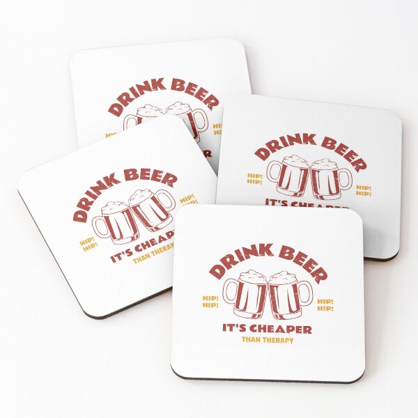 Item preview, Drink Beer It's Cheaper Than Therapy designed and sold by pradeeprajput.