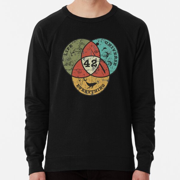 Venn Diagram: Life, the Universe & Everything Lightweight Sweatshirt