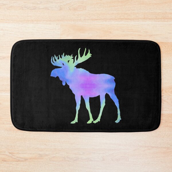 Item preview, Blue Green Purple Galaxy Moose V2 designed and sold by FaithAndForest.