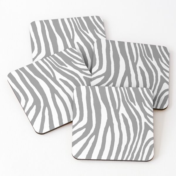 Item preview, Gray Zebra Stripes Pattern designed and sold by Design Minds Boutique.
