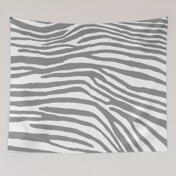 Item preview, Gray Zebra Stripes Pattern designed and sold by Design Minds Boutique.