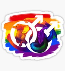 Gay Pride Dragon Sticker