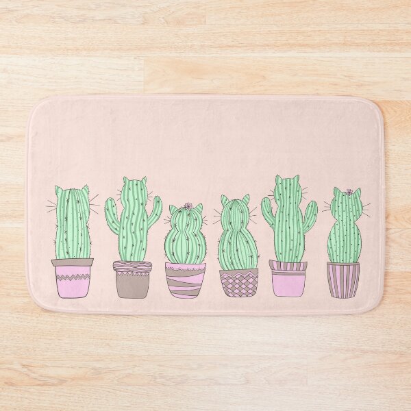 Item preview, Cat-ctus - a garden with cats cactus | green and pink palette designed and sold by CarolFreire.