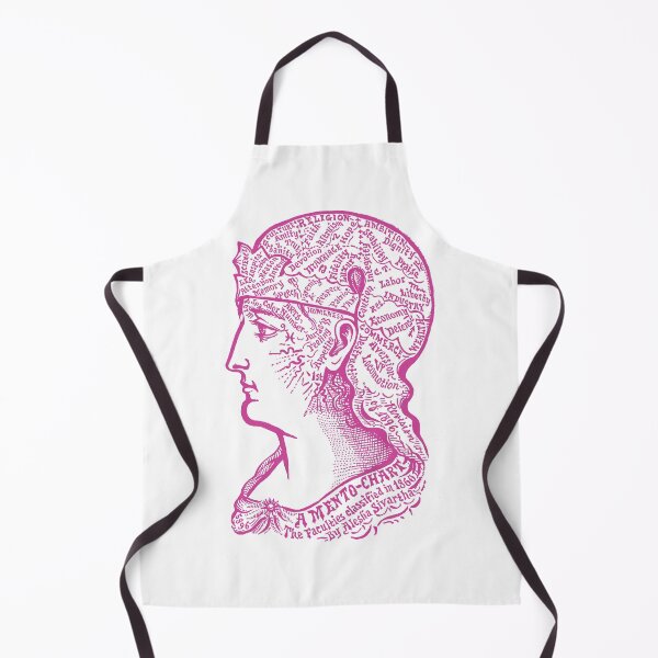 Item preview, Mento Chart Dr. Alesha Sivartha 1896 Phrenology HOT PINK designed and sold by PaperClothes.