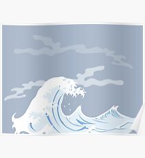 Die große Welle vor Kanagawa Poster