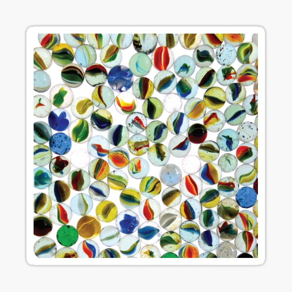 Kleine Glasmurmeln Sticker