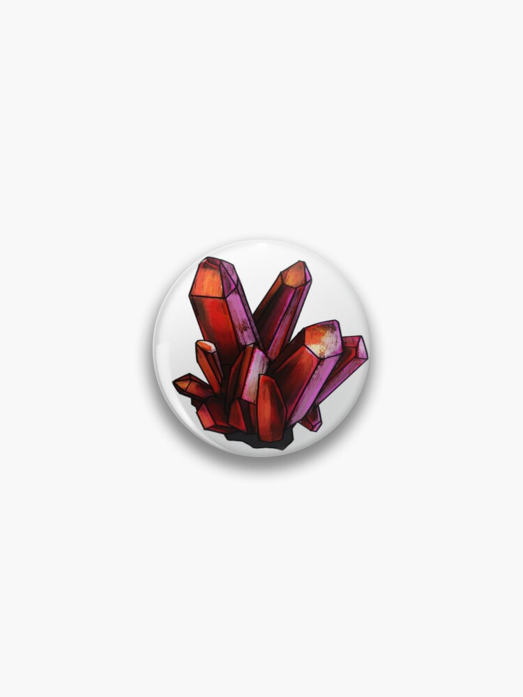 Red Crystals Pin for Sale by agentequus