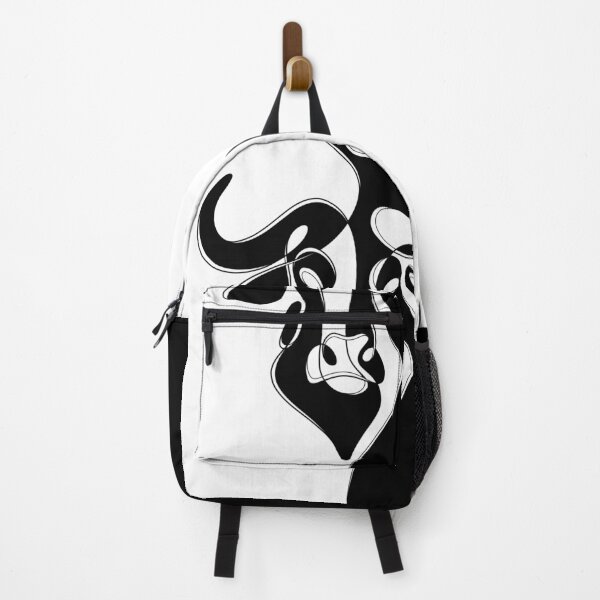 Item preview, Minimalistic Continuous Line Bull Portrait (black and white colorblock) designed and sold by lissantee.