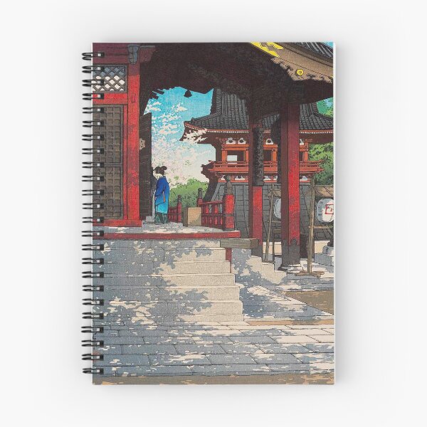 Item preview, Fudô Temple in Meguro, Tokyo (Meguro Fudô-dô) by Kawase Hasui Vintage Japanese Woodblock Print East Asian Cultural Art designed and sold by Ejaaz.
