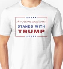 The Silent Majority Stands With Trump Unisex T-Shirt