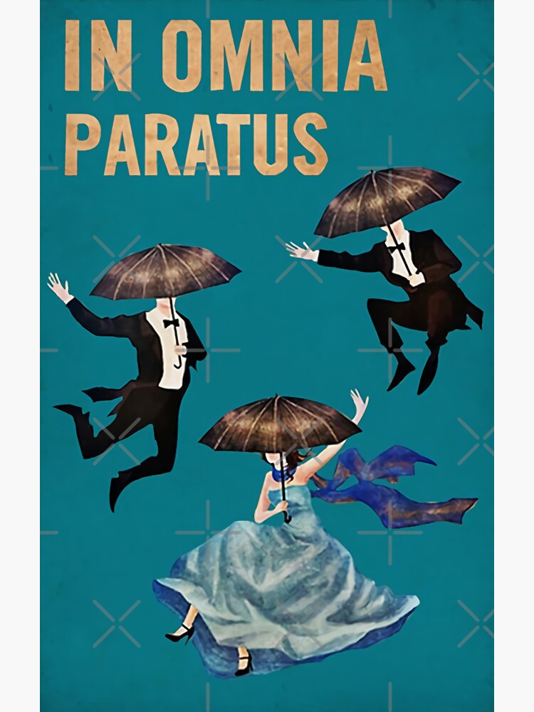 In Omnia Paratus Vintage Sticker By Seanb8 Redbubble