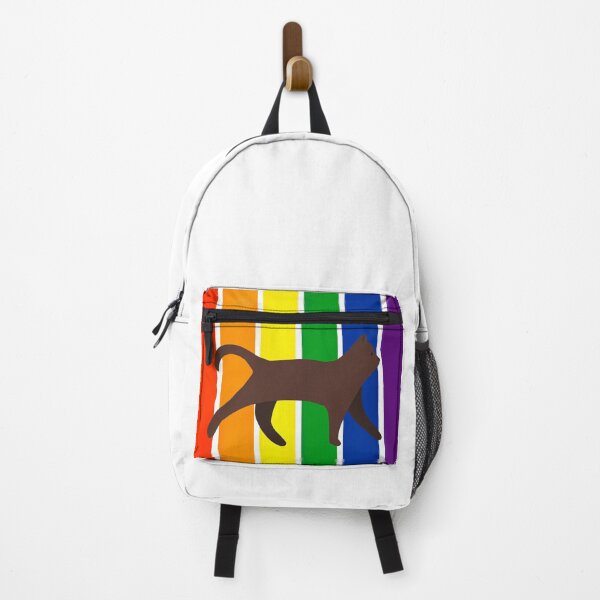 Item preview, LGBTQ pride brown cat designed and sold by sagm.