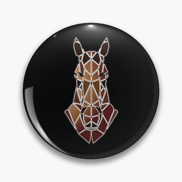 Item preview, Horse horse head polygon - Icelandic horse equestrian rider designed and sold by Lenny Stahl.