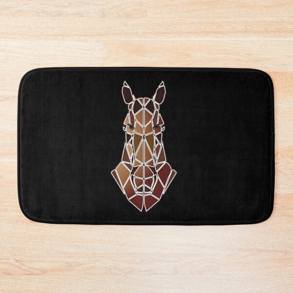 Item preview, Horse horse head polygon - Icelandic horse equestrian rider designed and sold by Lenny Stahl.