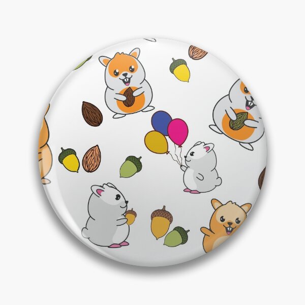 Item preview, Hamster with Acorns and Almonds designed and sold by Soumita.