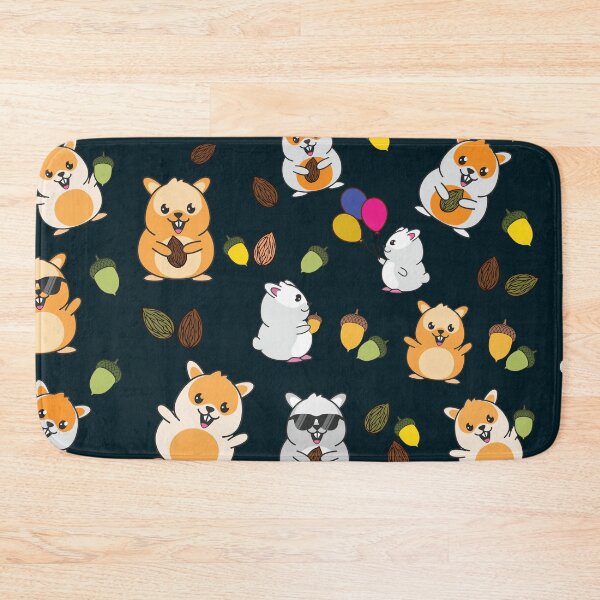 Item preview, Hamster with Acorns and Almonds designed and sold by Soumita.