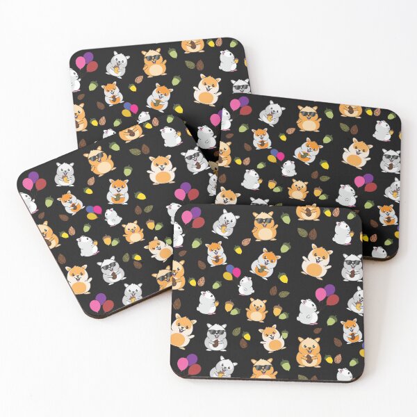 Item preview, Hamster with Acorns and Almonds designed and sold by Soumita.