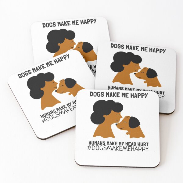 Item preview, dogs make me happy humans make my head hurt designed and sold by JobaBreezy.