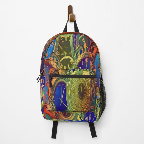 Item preview, colorful pattern clock designed and sold by Motivationftp.